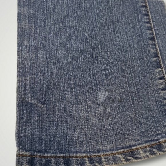 Boot Cut Stretch Light Medium Wash Jeans Womens Size 6A - Picture 7 of 8